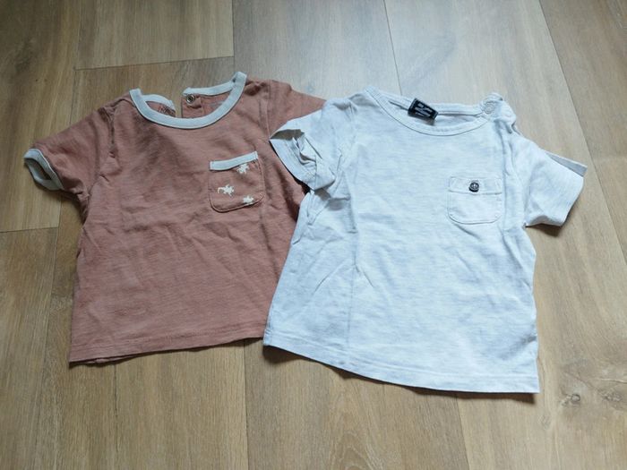 Lot de 2 t-shirts 12 mois
