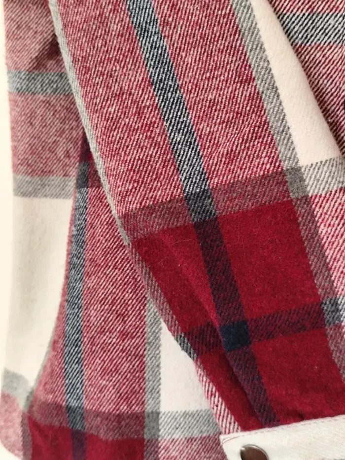 Jolie veste sur chemise a carreaux taille S - photo numéro 3