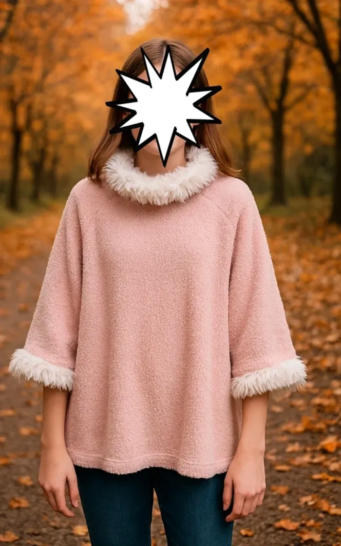 Poncho taille 14/16 ans