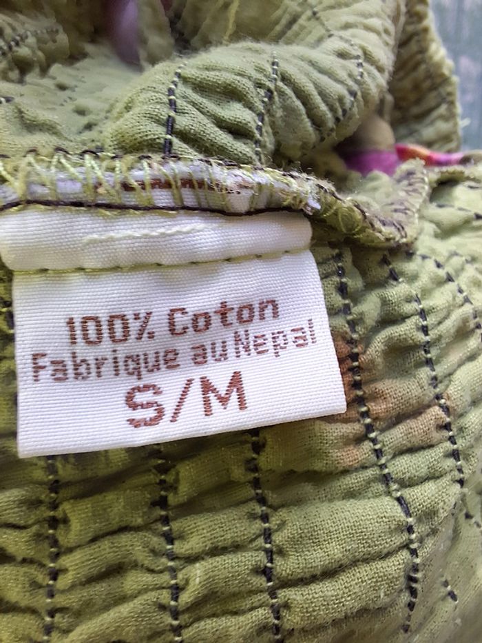 sarouel bustier pantalon 2 en en 1 coton taille S M - photo numéro 9
