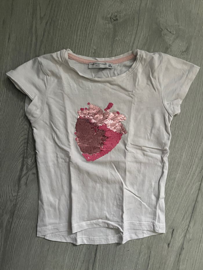 T shirt manches courtes fille FPC 5 ans