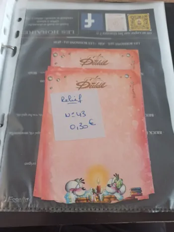 Feuille Diddl relief 43 0,30€