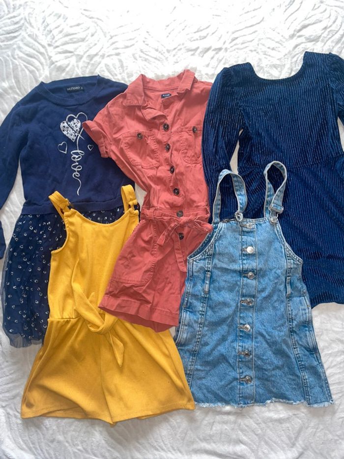 Lot de 5 robes combinaison enfant salopette