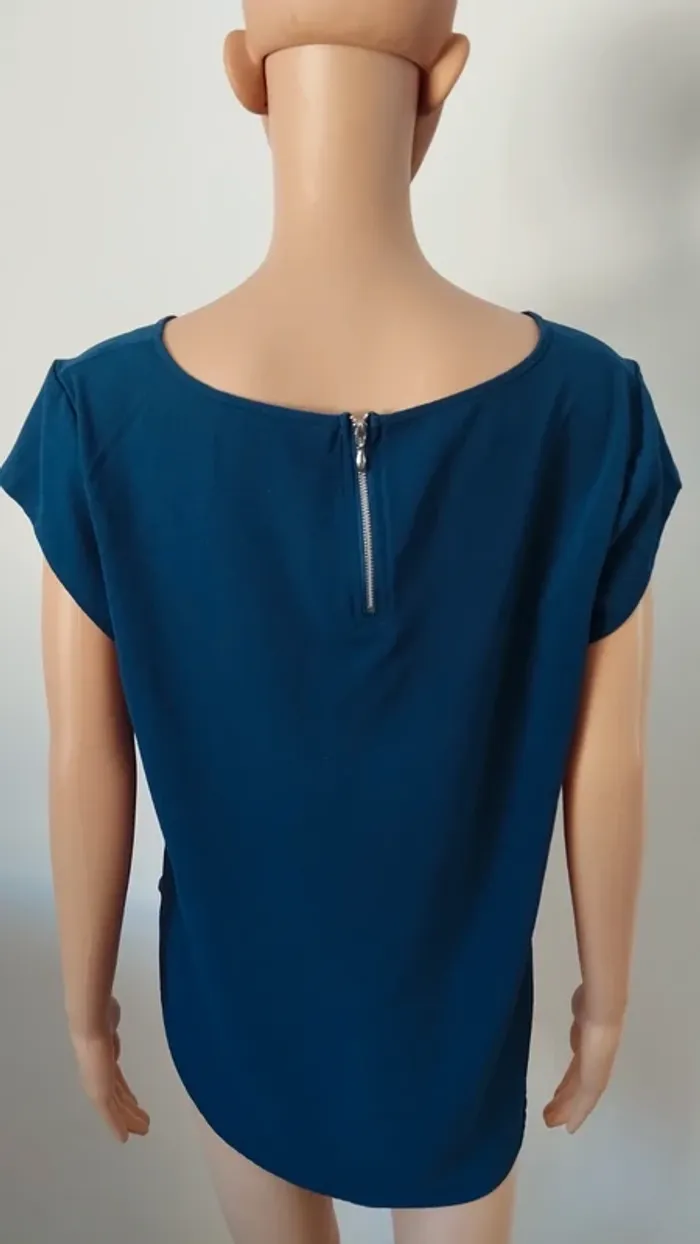 Blouse bleu only taille 40 femme manches courtes - photo numéro 9