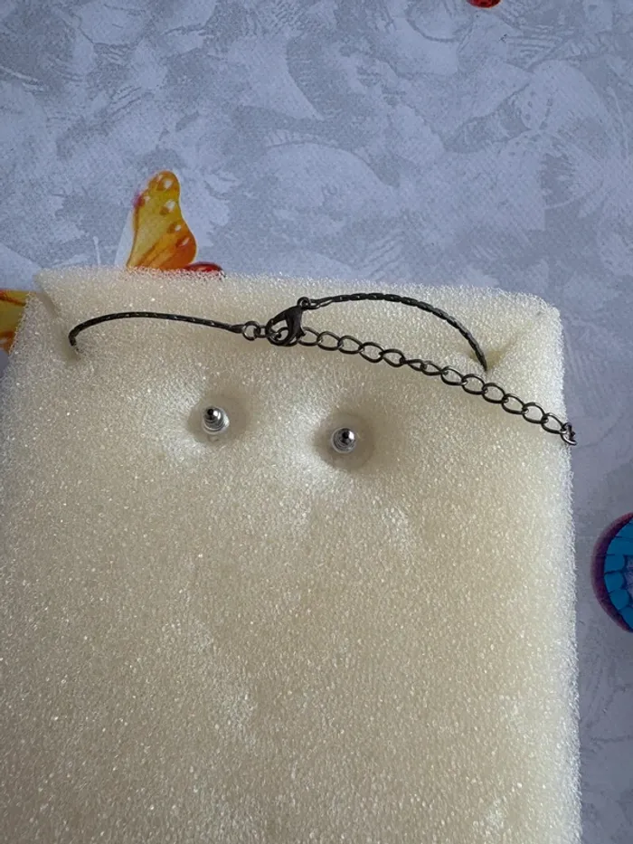 Parure boucles d’oreilles collier - photo numéro 4