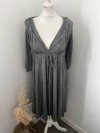 Robe grise laine Maje M comme neuve