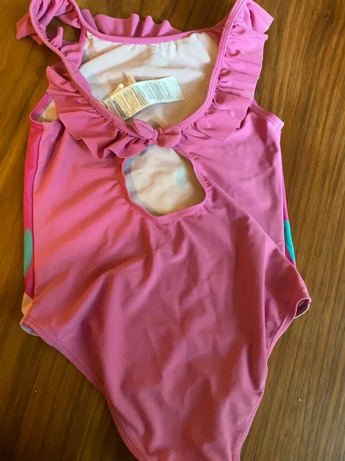 Maillot de bain fille une pièce fushia Du Pareil au même 8 ans - photo numéro 3