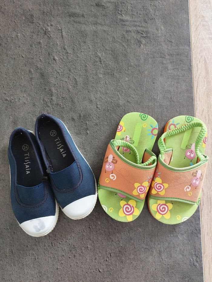 Lot de 2 paires de chaussures été fille