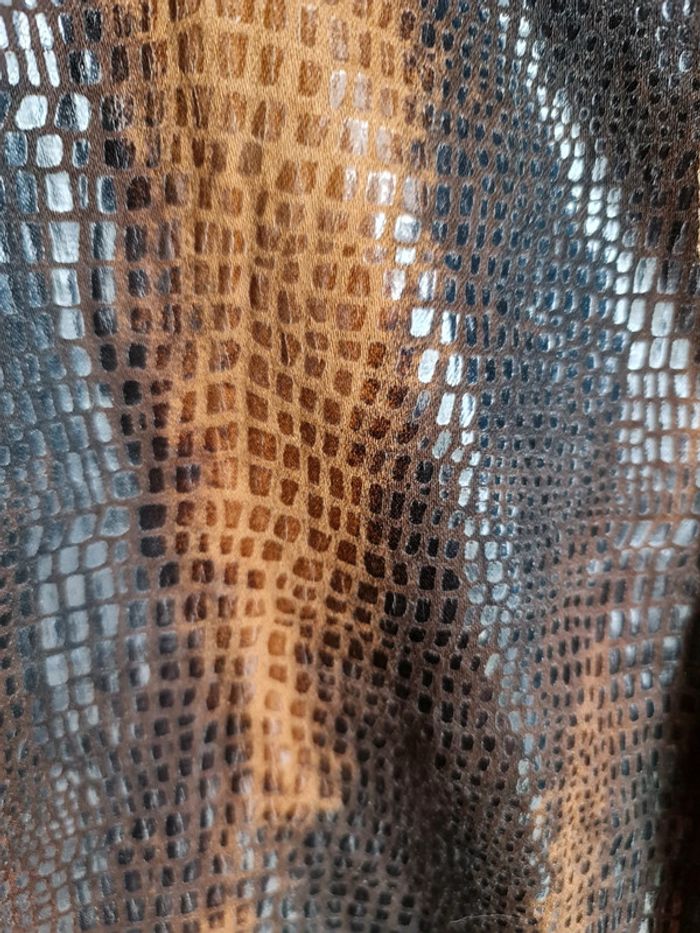 Pantalon stretch reptile marron Friponne - photo numéro 2