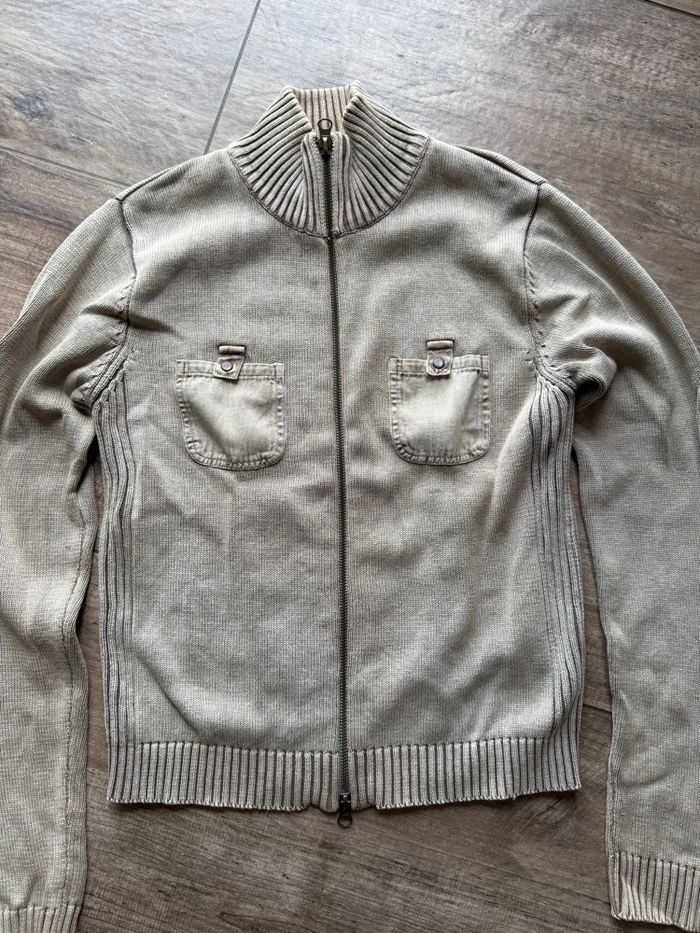 Gilet zippé vintage mixte - photo numéro 2