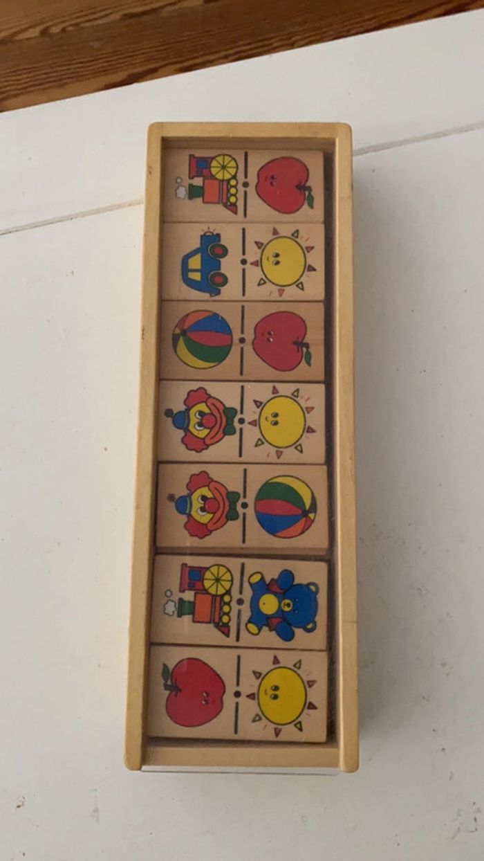 Boîte domino en bois