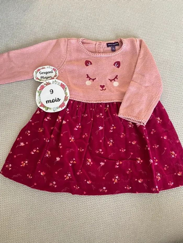 Robe Sergent Major 9 mois manches longues