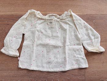 Blouse fille Obaïbi 12 mois manches longues hiver TBE