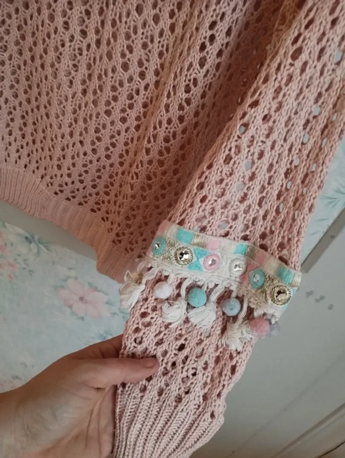 Pull maille taille M L - photo numéro 4