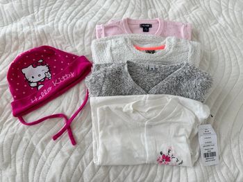 👚👶Lot pull - gilet - pyjama - bébé fille 3 mois- kiabi tape à l’œil - très bon état 