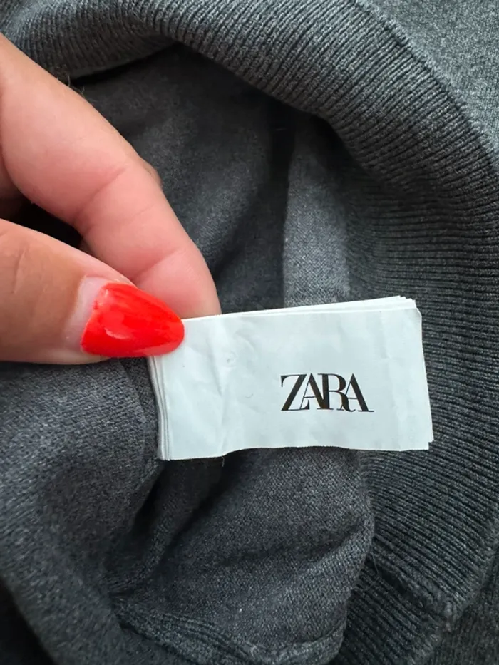 Col roulé Zara gris homme - photo numéro 4