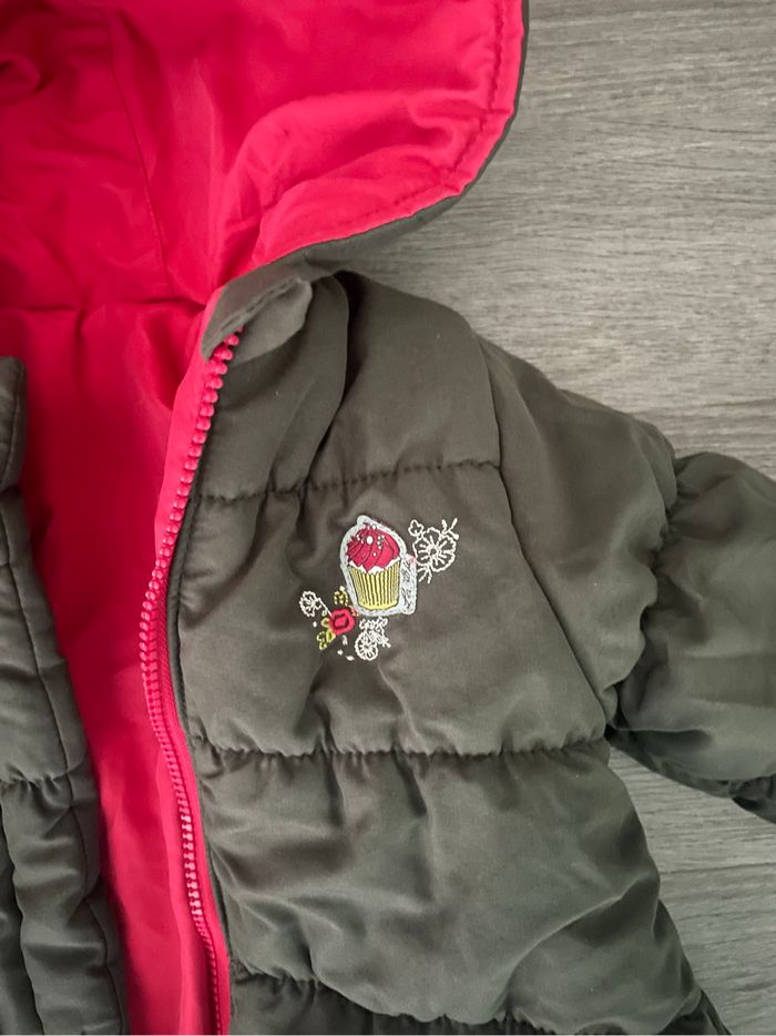 Doudoune réversible bébé fille - photo numéro 2