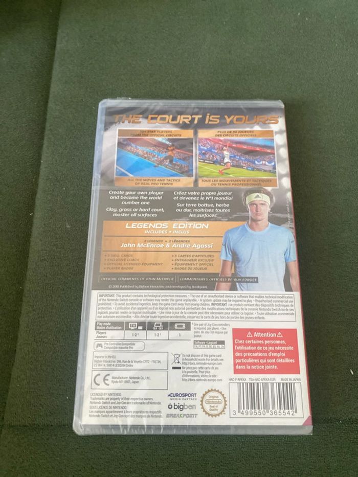 Tennis world tour : legends édition (Switch) - photo numéro 2