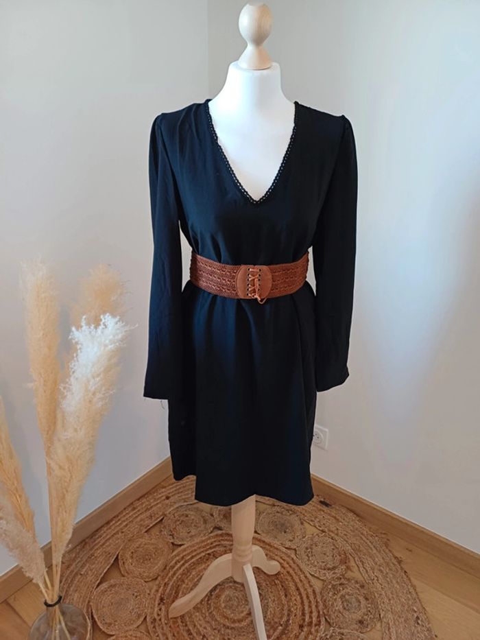 Robe noire fluide chic neuve Akoz de toi taille S 36
