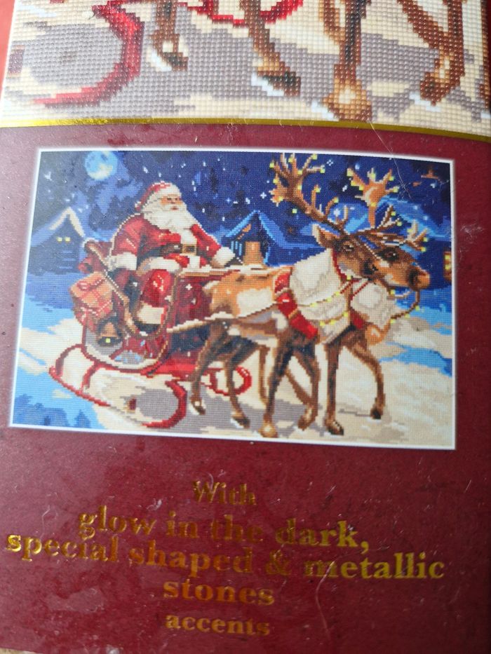 Très beau Diamond Painting Le traîneau du Père Noël - photo numéro 4