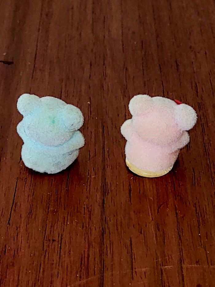 2 figurines mini ourson - vintage - photo numéro 3