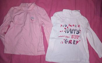 Lot z tee shirt fille 24 mois