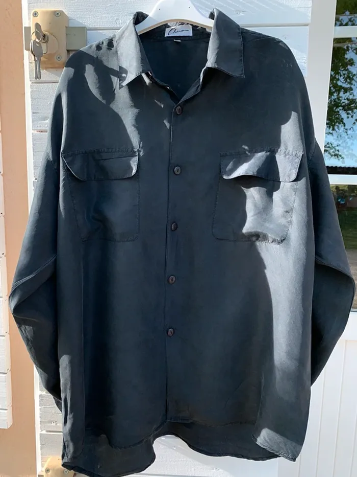 Chemise Bleue marine Chanon - photo numéro 3