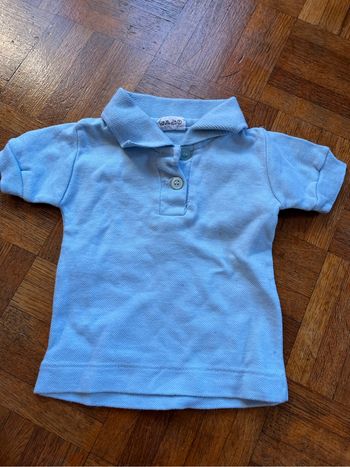 Polo bleu 12 mois