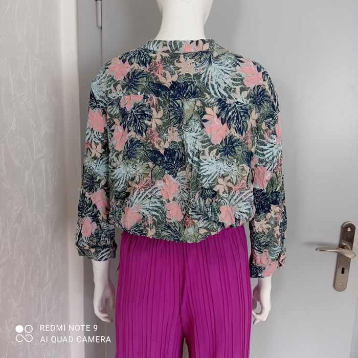 Chemise motifs feuilles t38/40 - photo numéro 3