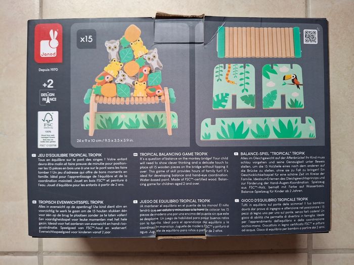 Jeu d’équilibre tropical tropik  Janod + 2 ans - photo numéro 2