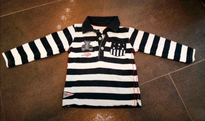 T-shirt polo à manches longues bébé garçon 2 ans Lulu Castagnette