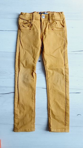 Vêtement garçon pantalon jean moutarde Okaïdi skinny 5 ans