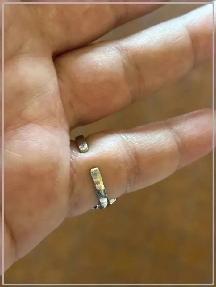 Bague ajustable grosse fleur taille 12,5 - photo numéro 3