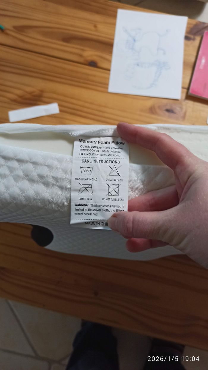 Oreiller cervical ergonomique mémoire de forme - photo numéro 8