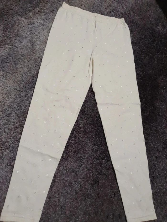 Leggins vintage en broderie anglaise - Taille S - photo numéro 4