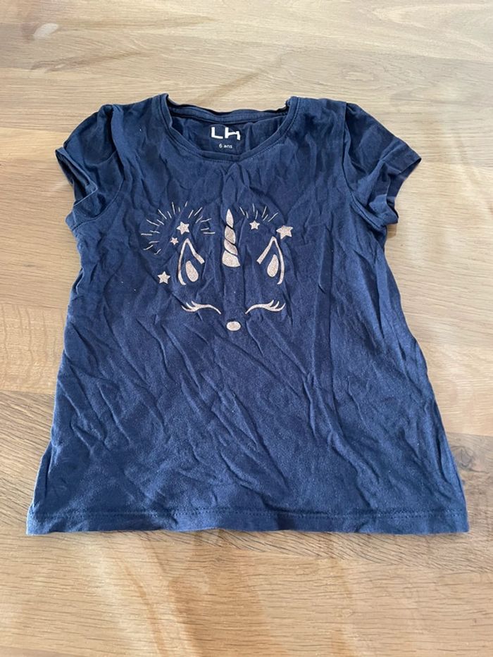 Lot de 6 tee shirts fille 6 ans - photo numéro 3