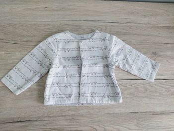 Gilet coton imprimé I love mum and dad 3 mois