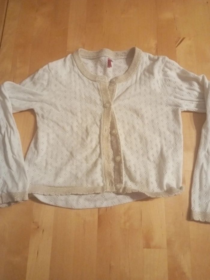 Gilet blanc cassé - photo numéro 2