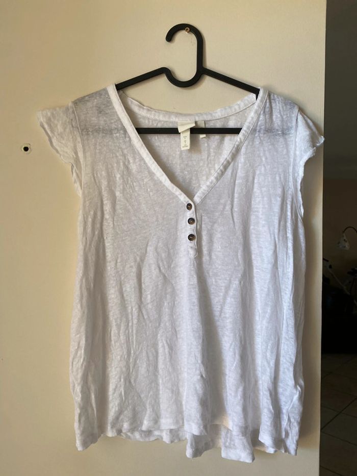 Haut blanc h&m
