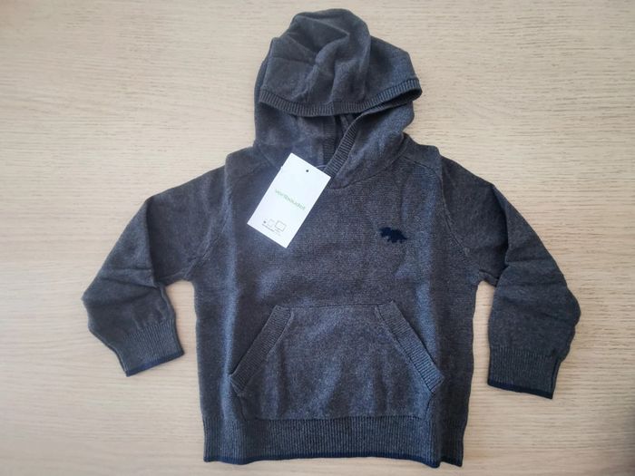 Pull vertbaudet gris garçon neuf 2 ans - photo numéro 2
