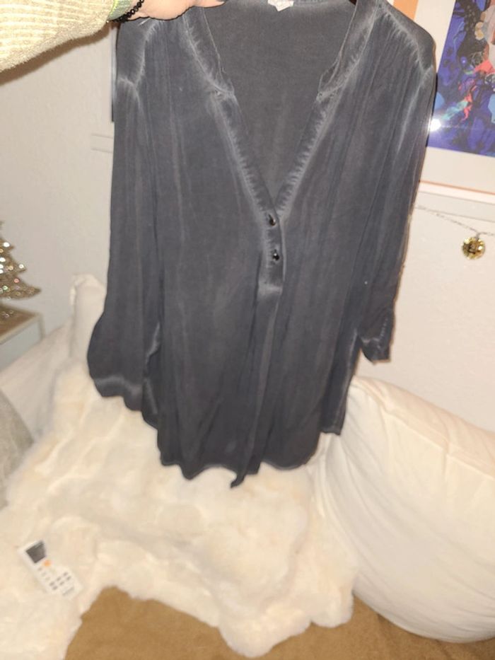Blouse gris effet vieilli taille s.olivers - photo numéro 2