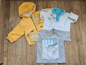 Ensemble gilet zippé polo et t.shirt manches courtes Marèse 6 mois