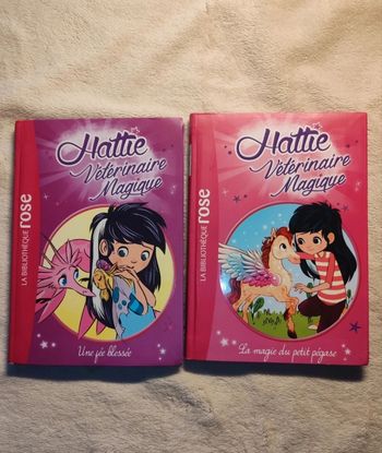 Lot de livres HATTIE vétérinaire magique 