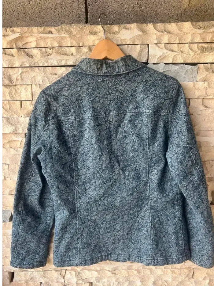 🩵  Superbe  veste vintage tendance rare en  coton  (doublée)  parfaite  printemps  - taille 40 - photo numéro 2