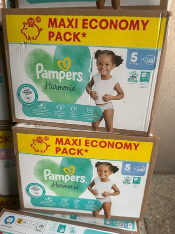 2 maxi packs Pampers harmonie t5
