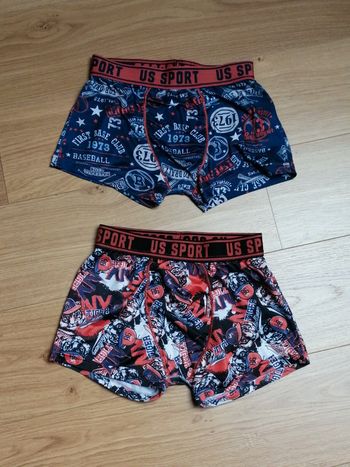 Lot de 2 caleçons US Sport Taille 8-10 ans