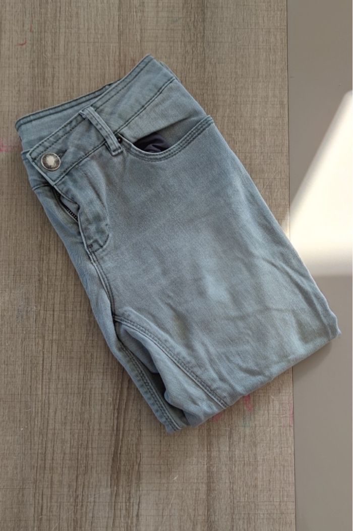 Jean gris femme La Redoute taille 40 coupe slim très bon état - photo numéro 6