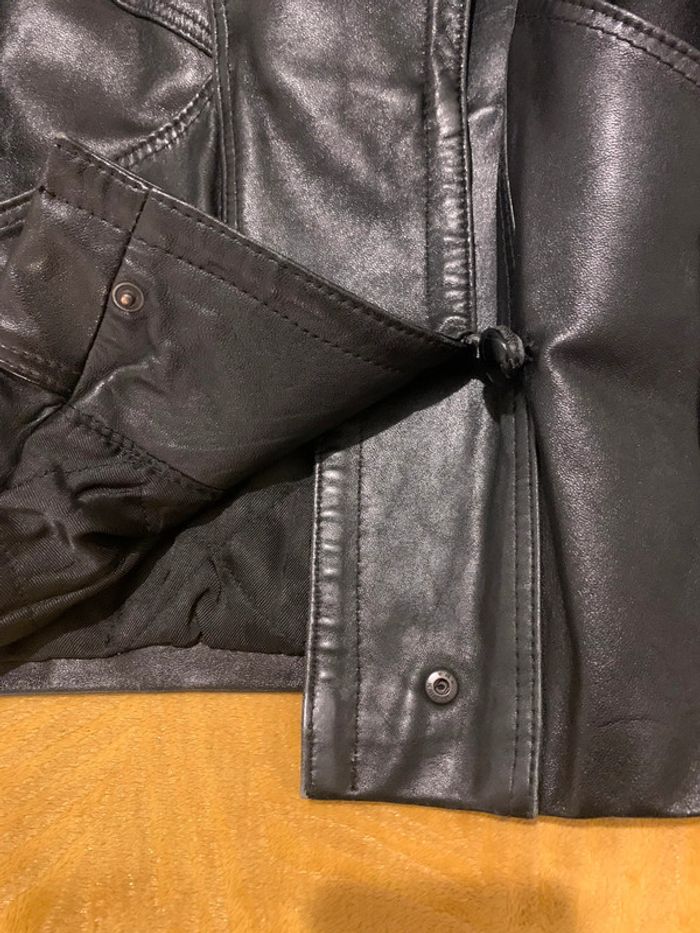 Manteau cuir véritable d’agneau - photo numéro 7