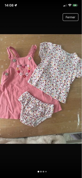 Ensemble robe salopette