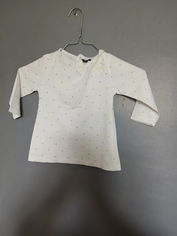 T-shirt fille manches longues 18 mois